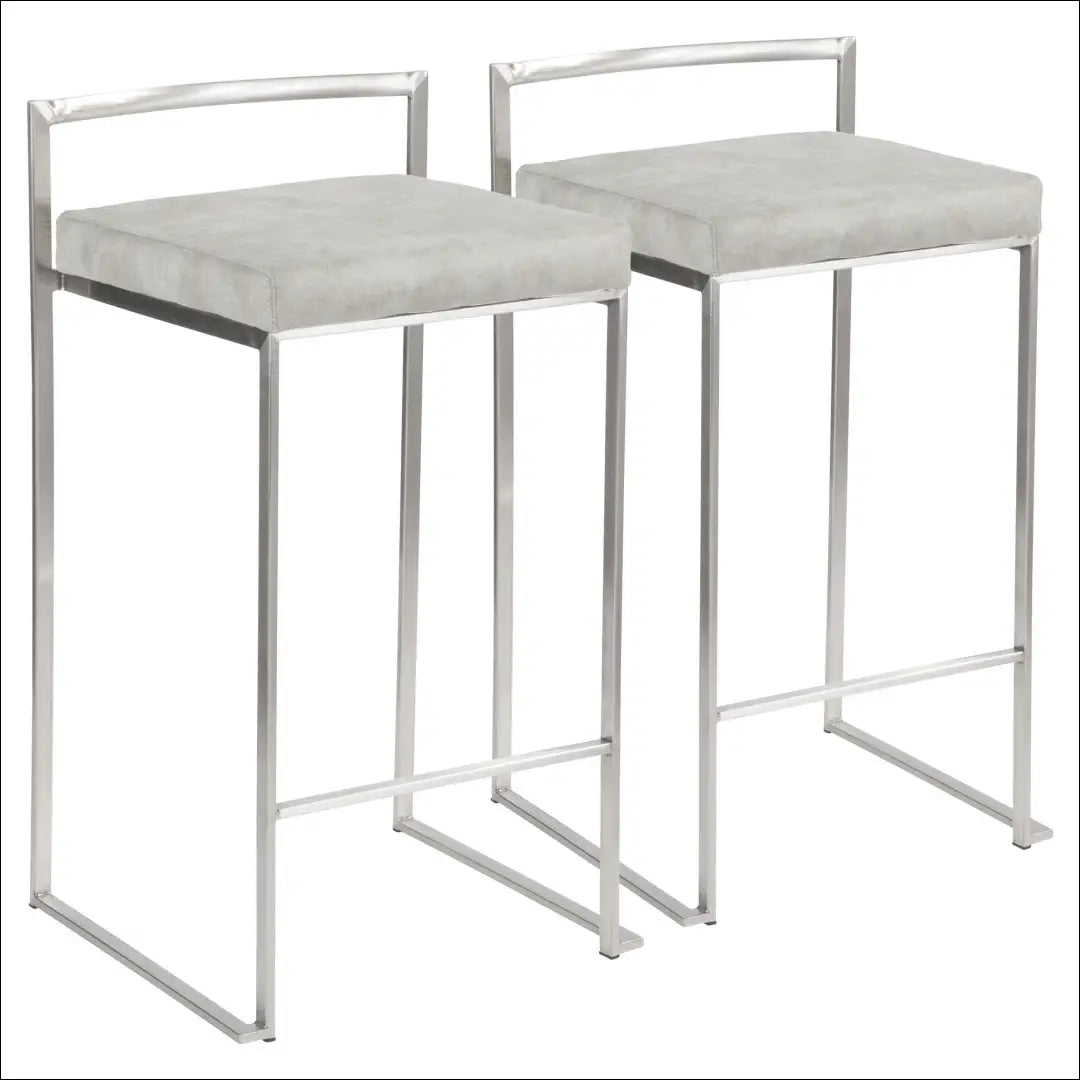 Baro kėdė VI1089 - €60 Save 50% 50-100, __label:Pristatymas 1-2 d.d., baro-kedes, color-pilka, color-sidabrine €50