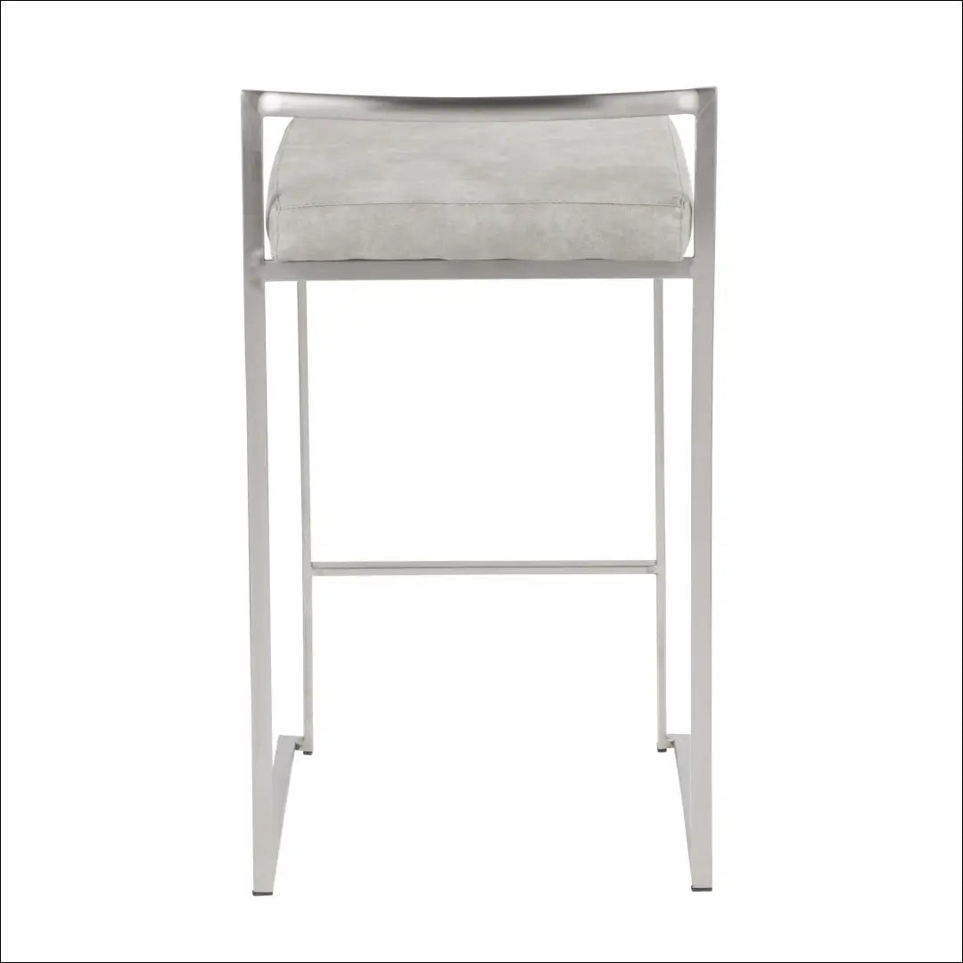 Baro kėdė VI1089 - €60 Save 50% 50-100, __label:Pristatymas 1-2 d.d., baro-kedes, color-pilka, color-sidabrine €50