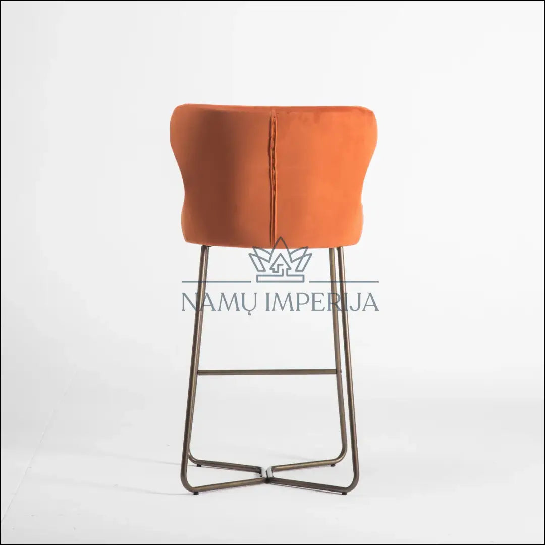 Baro kėdė VI1097 - €99 Save 50% 50-100, __label:Pristatymas 1-2 d.d., baro-kedes, color-oranzine, material-aksomas €50