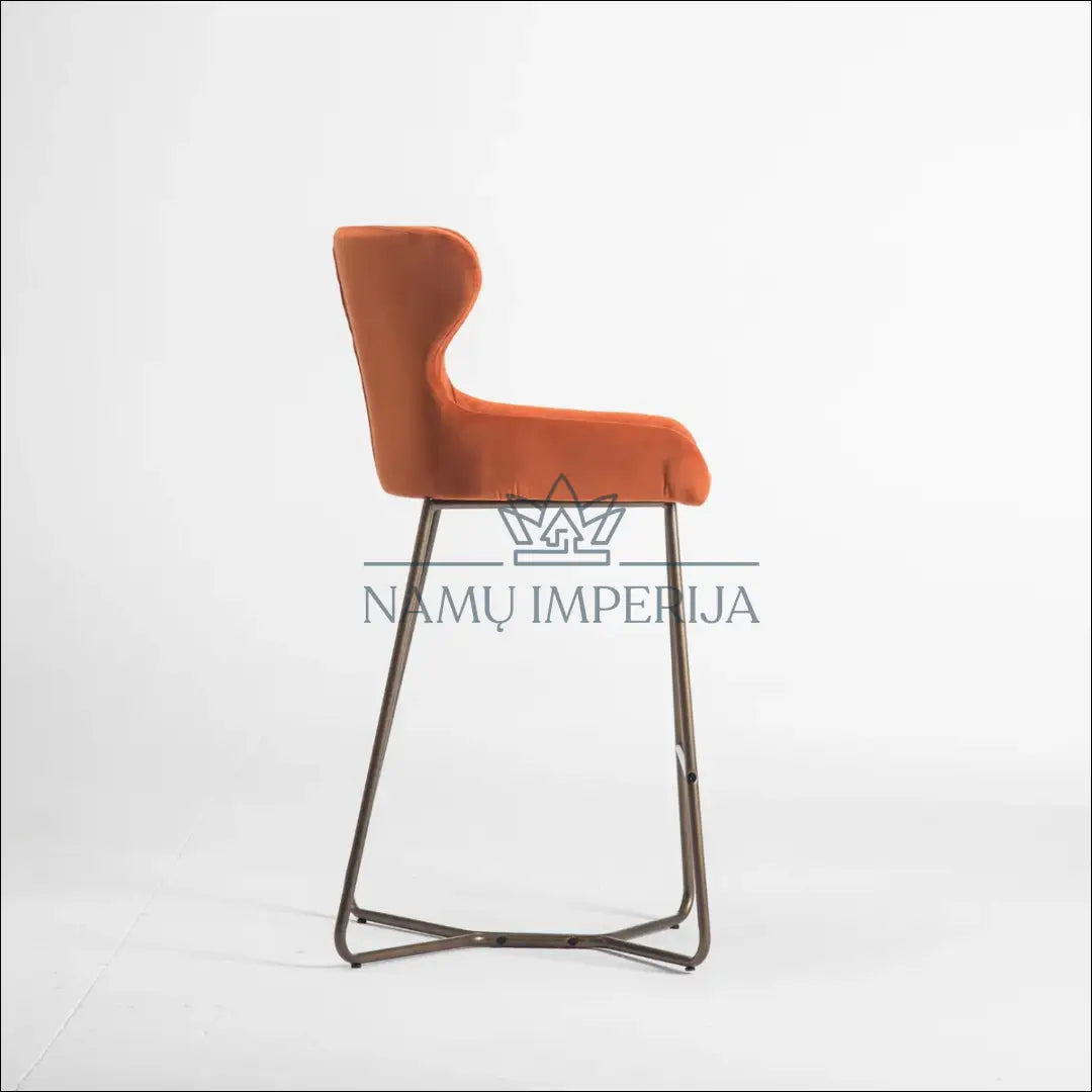 Baro kėdė VI1097 - €99 Save 50% 50-100, __label:Pristatymas 1-2 d.d., baro-kedes, color-oranzine, material-aksomas €50