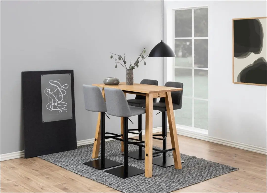 Baro kėdė VI1101 - €74 Save 50% 50-100, __label:Pristatymas 1-2 d.d., baro-kedes, color-pilka, material-dirbtine-oda