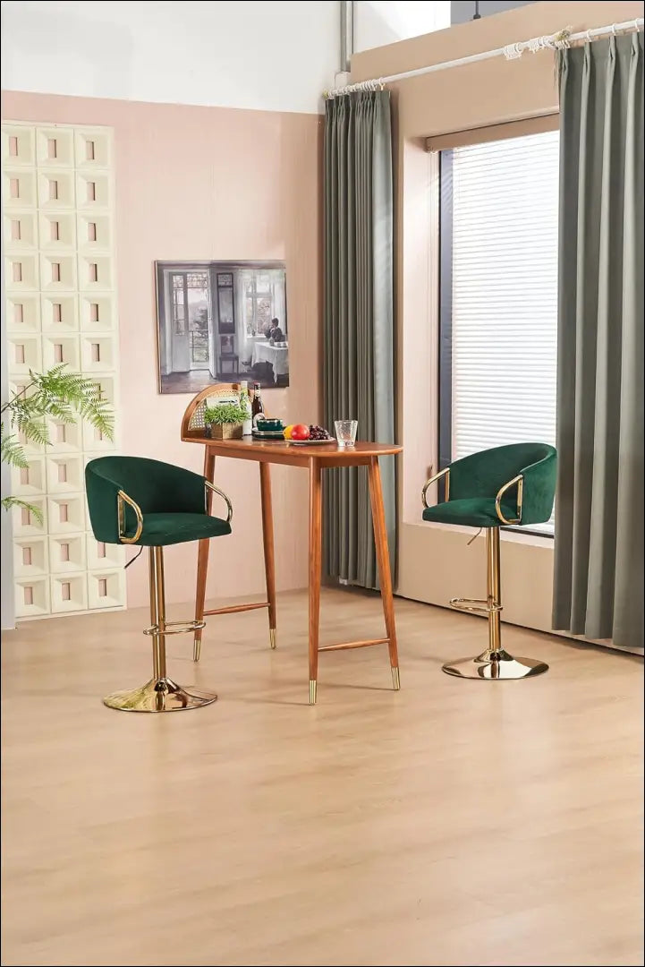 Baro kėdė VI1144 - €125 Save 50% 100-200, __label:Pristatymas 1-2 d.d., baro-kedes, color-auksine, color-zalia €100