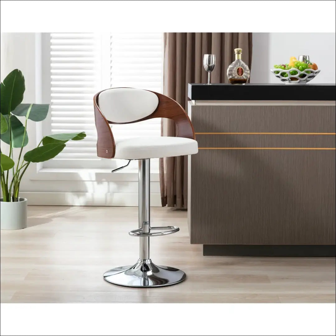 Baro kėdė VI1149 - €71 Save 50% 50-100, __label:Pristatymas 1-2 d.d., baro-kedes, color-balta, color-ruda €50 to €100