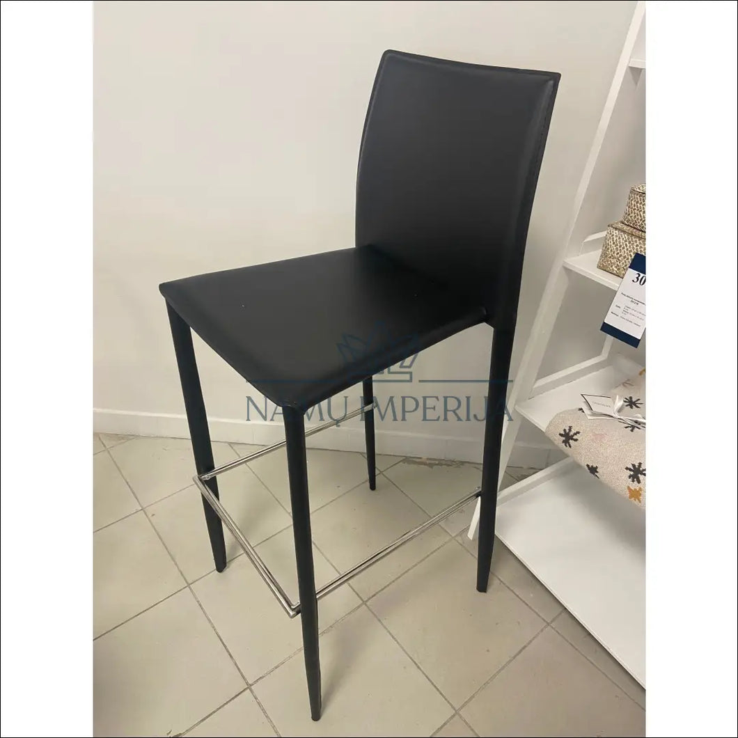 Baro kėdė VI129 - €59 Save 65% 50-100, baro-kedes, color-juoda, color-sidabrine, material-eko-oda kėdės | Namų