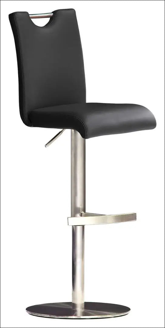 Baro kėdė VI1482 - €124 Save 50% 100-200, __label:Pristatymas 1-2 d.d., baro-kedes, color-juoda, material-oda kėdės