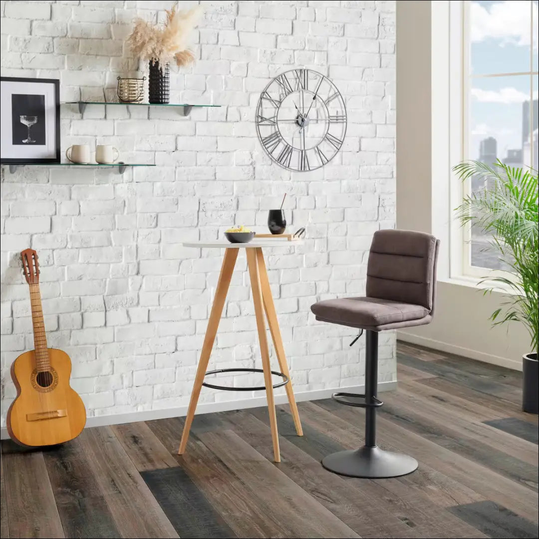 Baro kėdė VI1610 - €43 Save 50% 25-50, __label:Pristatymas 1-2 d.d., baro-kedes, color-pilka, material-poliesteris