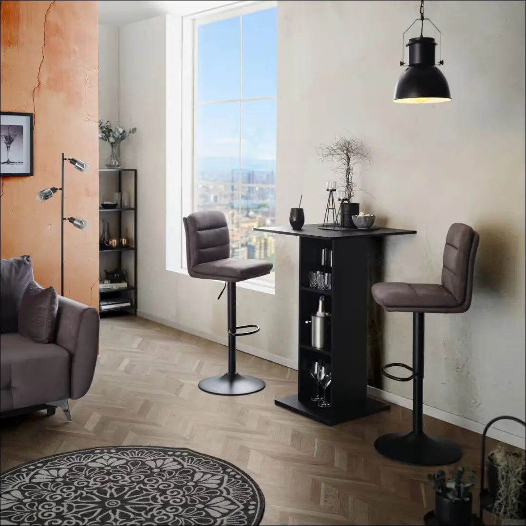 Baro kėdė VI1610 - €43 Save 50% 25-50, __label:Pristatymas 1-2 d.d., baro-kedes, color-pilka, material-poliesteris