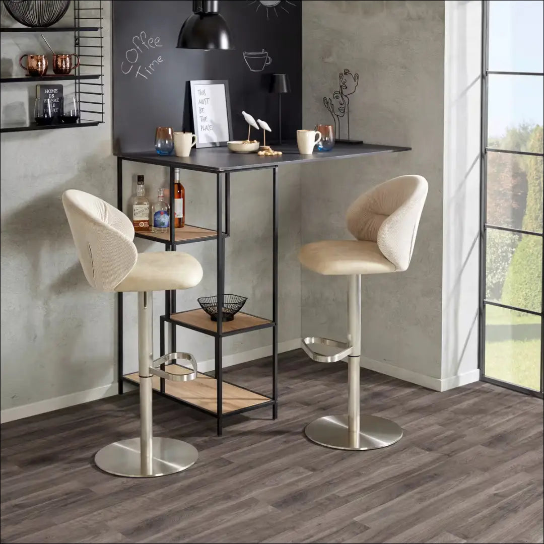 Baro kėdė VI1620 - €66 Save 50% 50-100, __label:Pristatymas 1-2 d.d., baro-kedes, color-smelio, material-aksomas