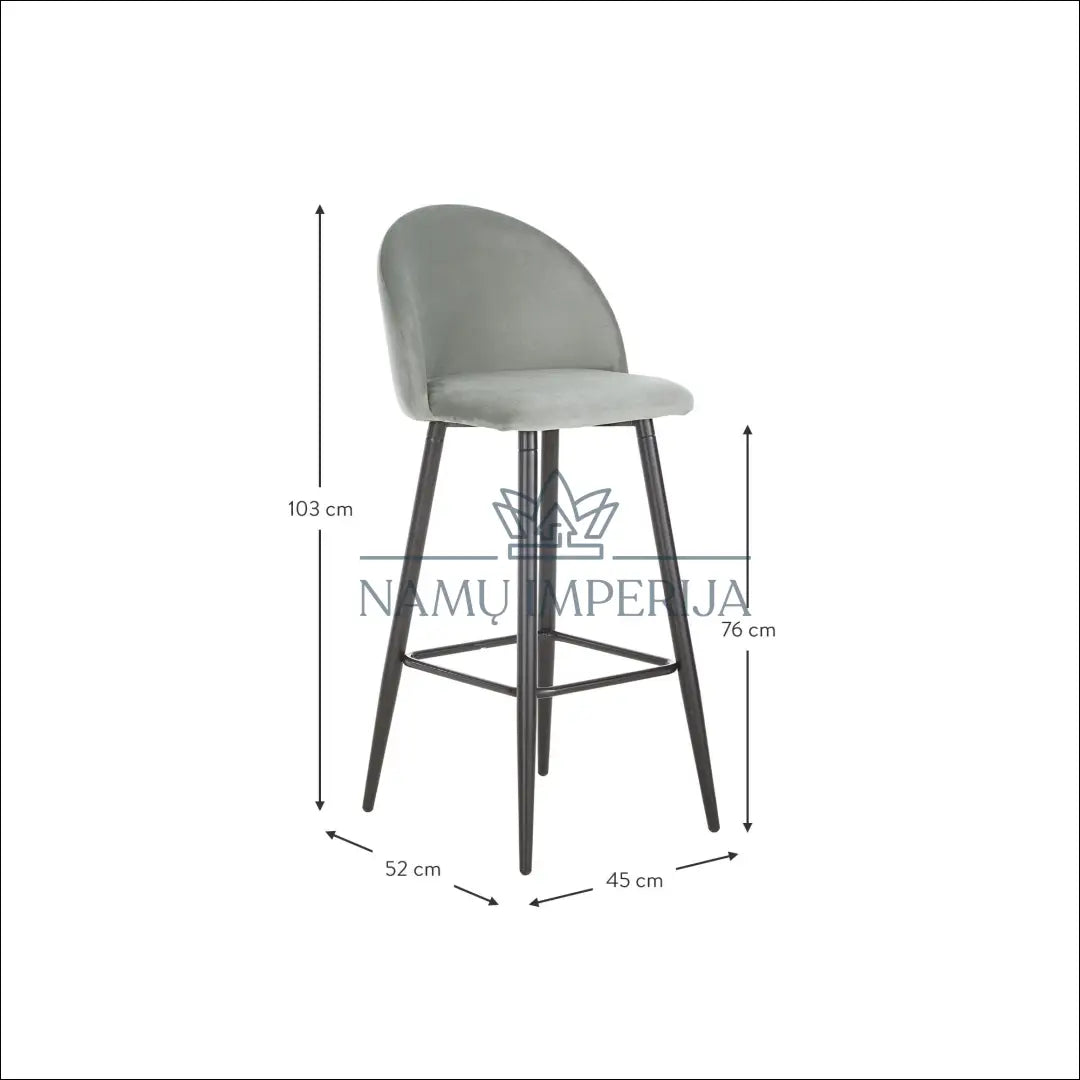 Baro kėdė VI360 - €76 Save 55% 50-100, __label:Pristatymas 1-2 d.d., baro-kedes, color-juoda, color-pilka €50 to €100