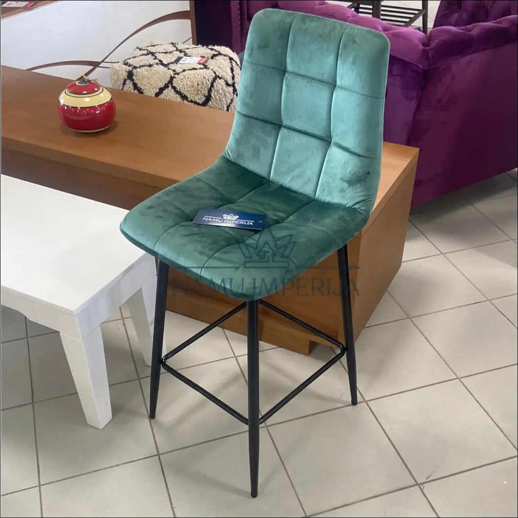 Baro kėdė VI559 - €85 Save 55% 50-100, baro-kedes, color-zalia, material-aksomas, material-poliesteris Aksomas
