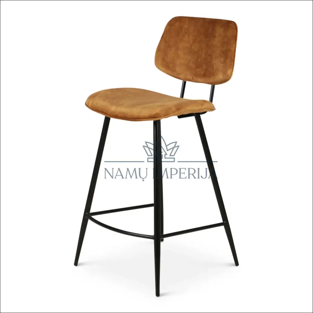 Baro kėdė VI665 - €70 Save 50% 50-100, baro-kedes, color-juoda, color-oranzine, material-aksomas €50 to €100