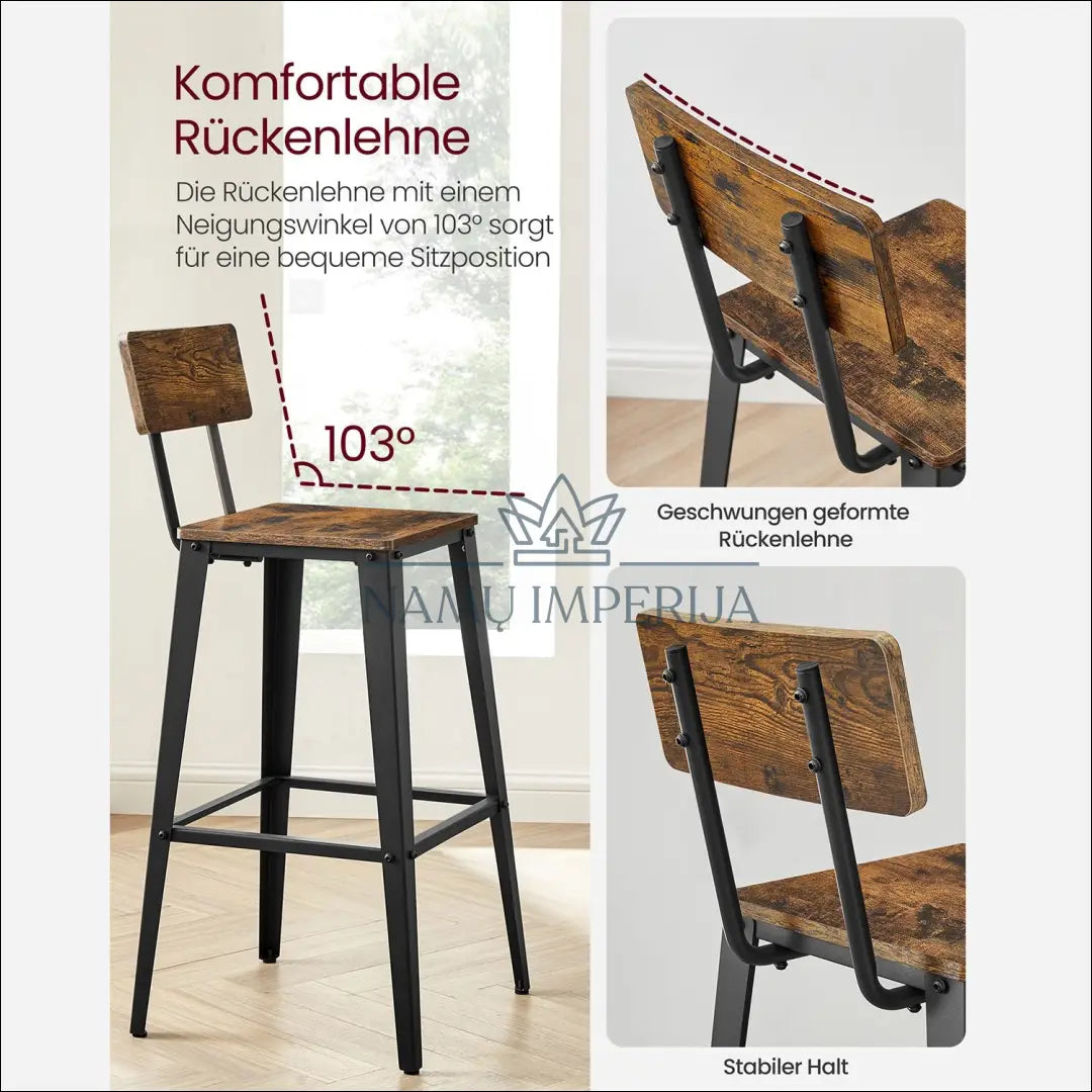 Baro kėdžių komplektas (2vnt) SM080 - €137 Save 30% 100-200, __label:Pristatymas 5-14 d.d., baro-kedes, notouch30,