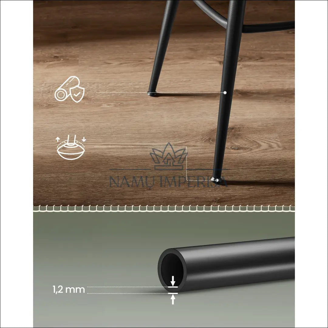 Baro kėdžių komplektas (2vnt) SM092 - €162 Save 40% 100-200, __label:Pristatymas 5-14 d.d., baro-kedes, notouch30, song