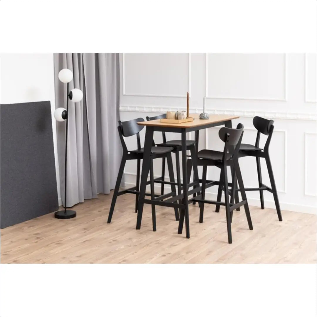 Baro stalas VI1019 - €126 Save 55% 100-200, __label:Pristatymas 1-2 d.d., baro-stalas, color-juoda, color-ruda €100