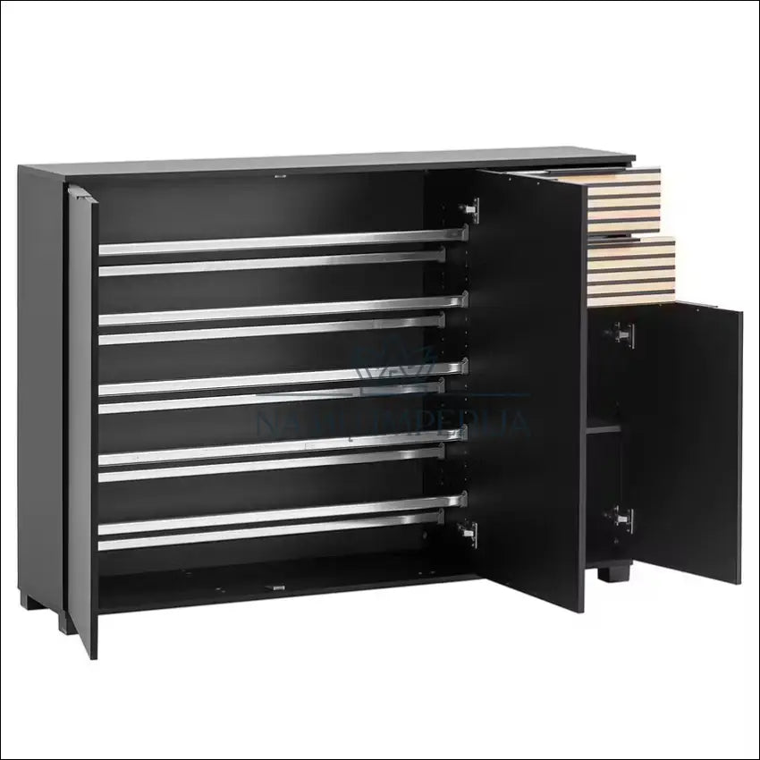 Batų komoda KI1283 €65 Save 80% 50 100, __label:Pristatymas 1 2 d.d., color juoda, ruda, material mediena €50 to €100