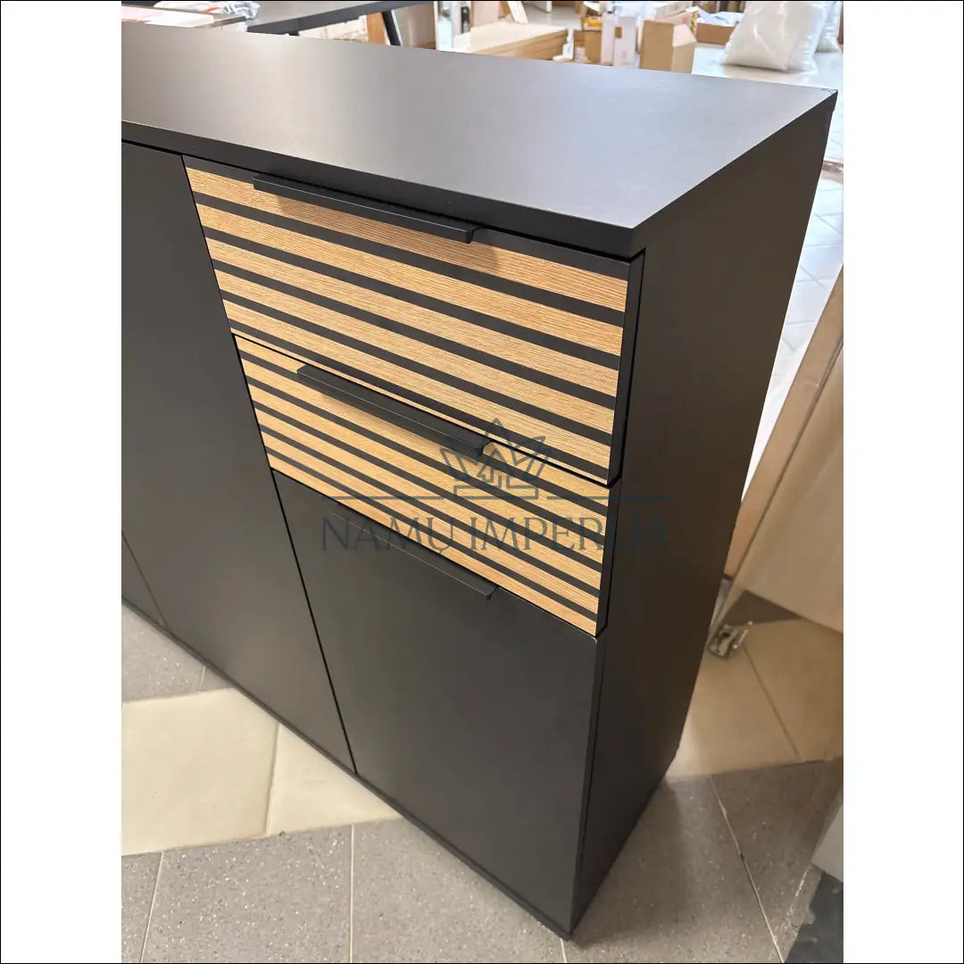Batų komoda KI1283 €65 Save 80% 50 100, __label:Pristatymas 1 2 d.d., color juoda, ruda, material mediena €50 to €100