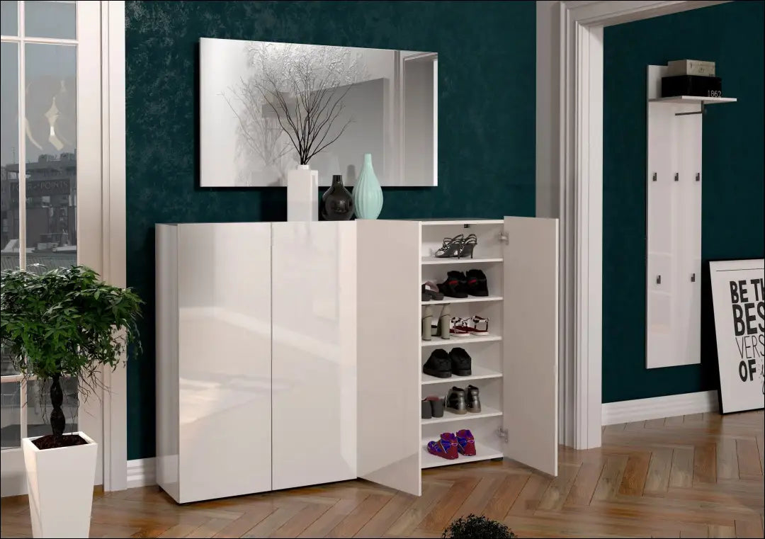 Batų komoda KI1654 - €210 Save 50% __label:Pristatymas 1-2 d.d., batu-lentyna, batu-spintele, color-balta,