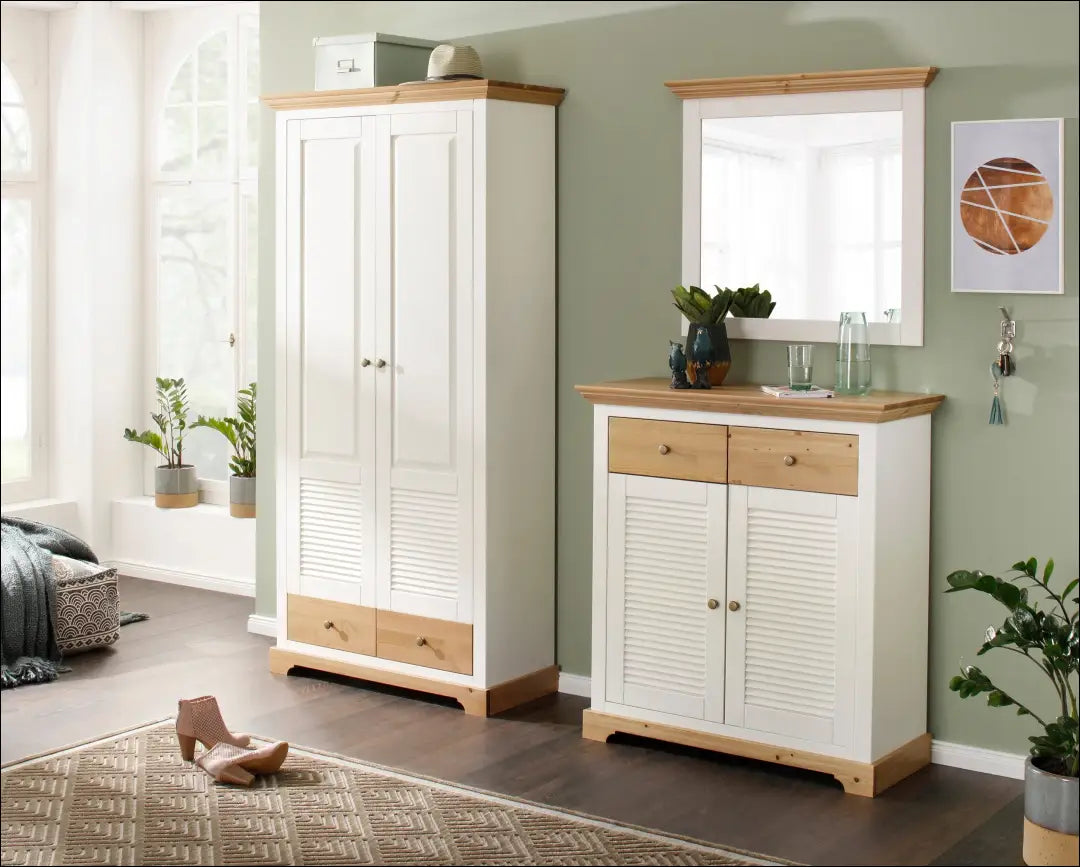 Batų komoda KI1756 - €170 Save 50% 100-200, __label:Pristatymas 1-2 d.d., batu-spintele, biuro-baldai, color-balta €100
