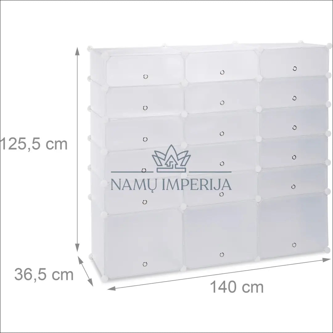 Batų lentyna KI1406 - €37 Save 50% 25-50, __label:Pristatymas 1-2 d.d., batu-lentyna, batu-spintele, color-balta €25