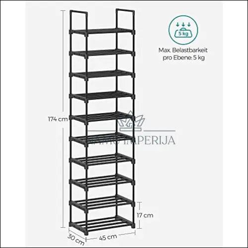 Batų lentyna SM965 - €63 Save 30% 50-100, __label:Pristatymas 5-14 d.d., batu-lentyna, notouch30, song 45x30x174cm