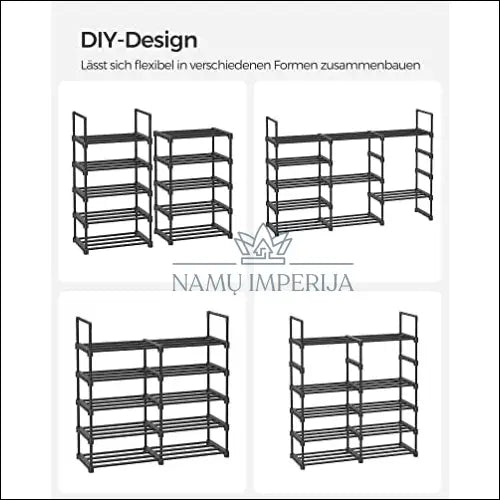 Batų lentyna SM965 - €63 Save 30% 50-100, __label:Pristatymas 5-14 d.d., batu-lentyna, notouch30, song 45x30x174cm