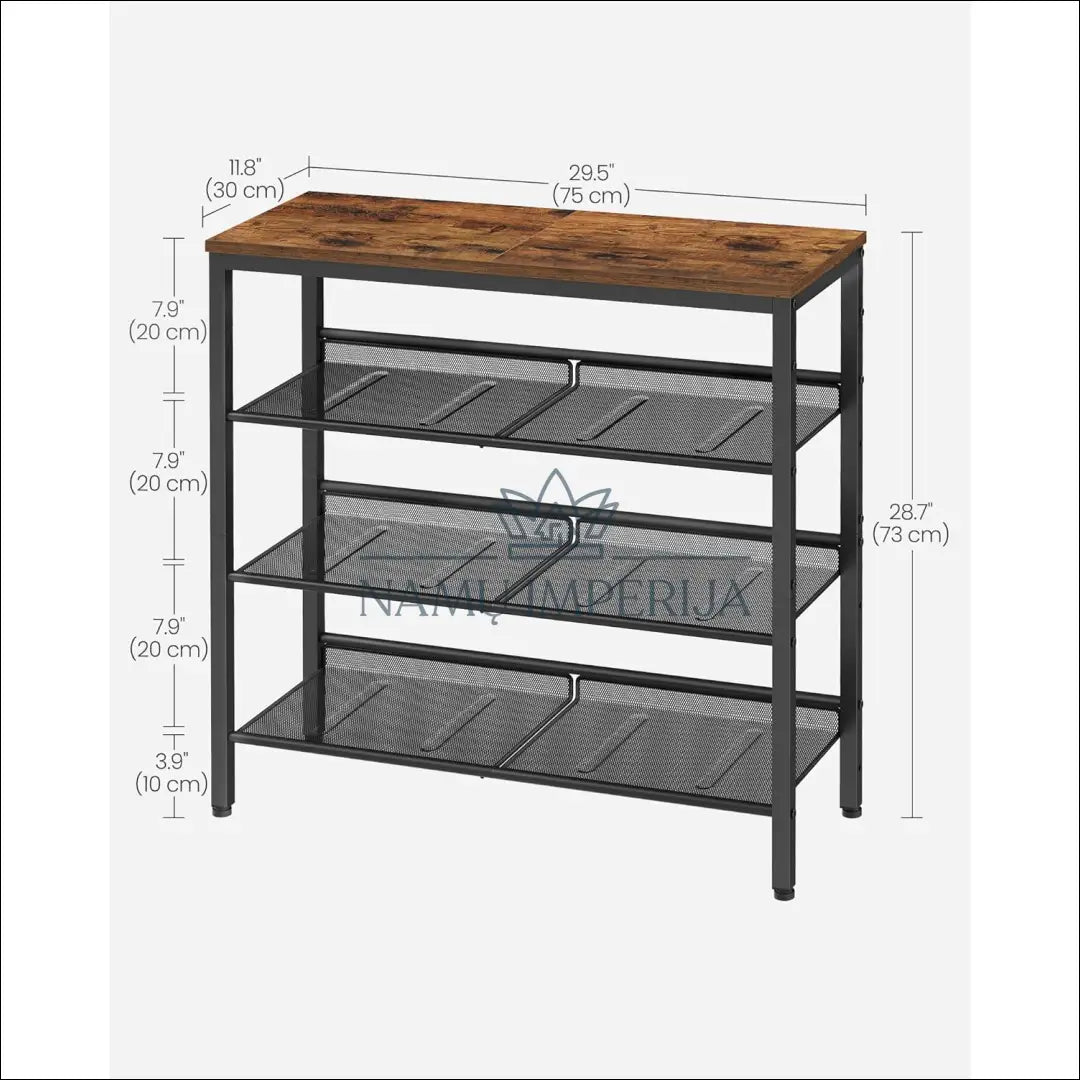 Batų lentyna SM971 - €78 Save 30% 50-100, __label:Pristatymas 5-14 d.d., batu-lentyna, notouch30, song 75x28x72.7cm