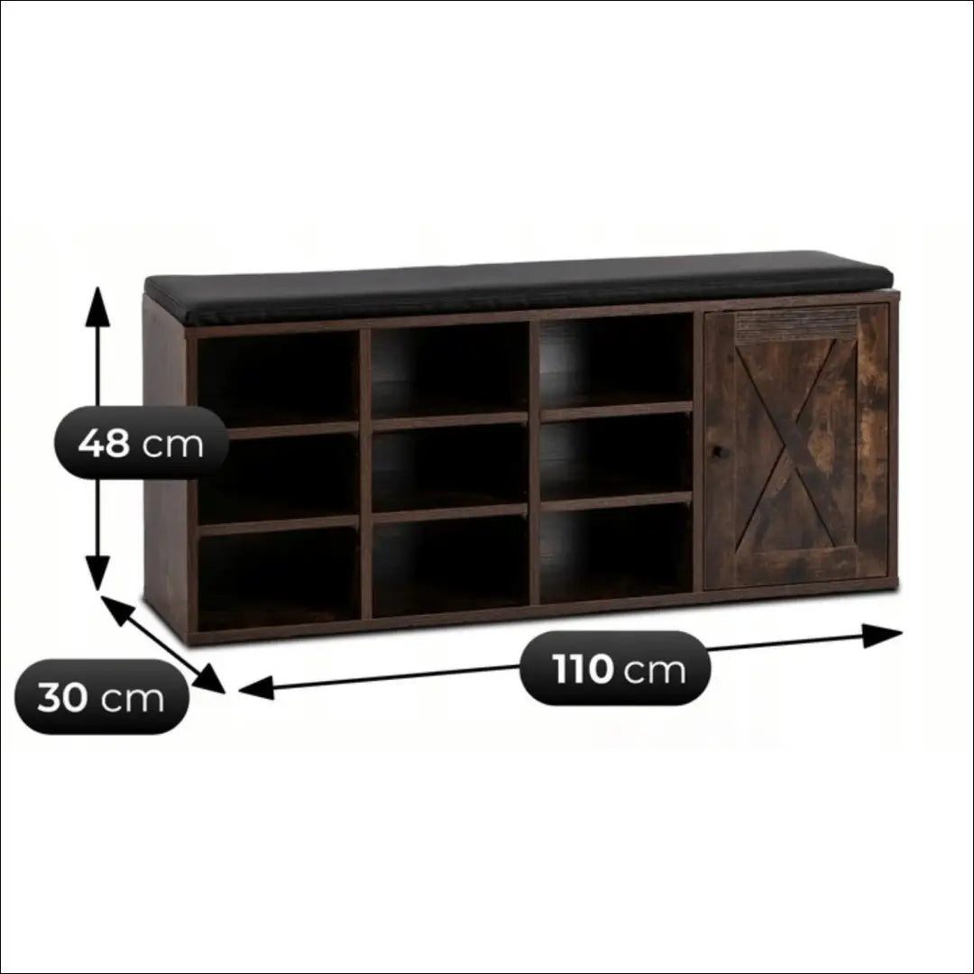 Batų spintelė ąžuolo spalvos 110 cm TE1093 - €101 Save 15% 100-200, __label:Pristatymas 5-14 d.d., elite, uzsakomi €100