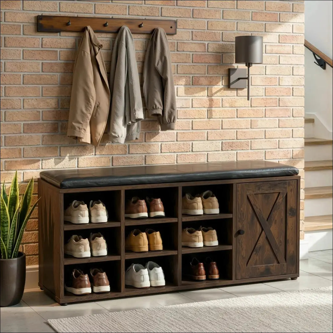 Batų spintelė ąžuolo spalvos 110 cm TE1093 - €101 Save 15% 100-200, __label:Pristatymas 5-14 d.d., elite, uzsakomi €100