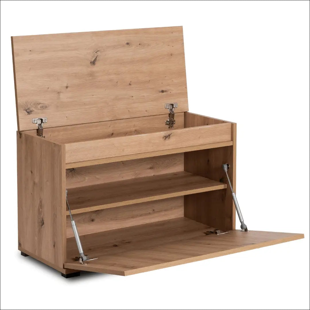 Batų spintelė iš MDF ąžuolo spalvos / grafito 80 cm TE795 - €116 Save 15% 100-200, __label:Pristatymas 5-14 d.d.,