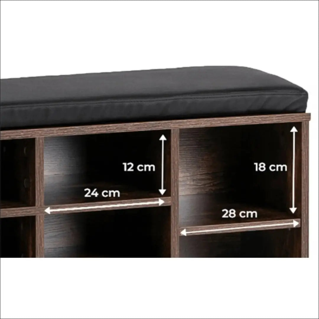 Batų spintelė juodos spalvos / ąžuolo 104 cm TE1090 - €90 Save 15% 50-100, __label:Pristatymas 5-14 d.d., elite,