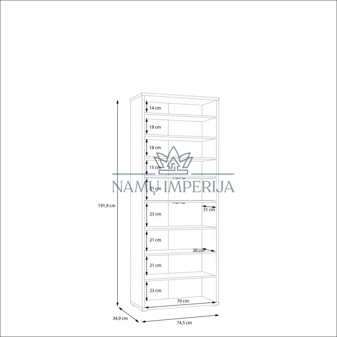 Batų spintelė KI1216 - €143 Save 50% 100-200, __label:Pristatymas 1-2 d.d., batu-lentyna, batu-spintele, color-ruda