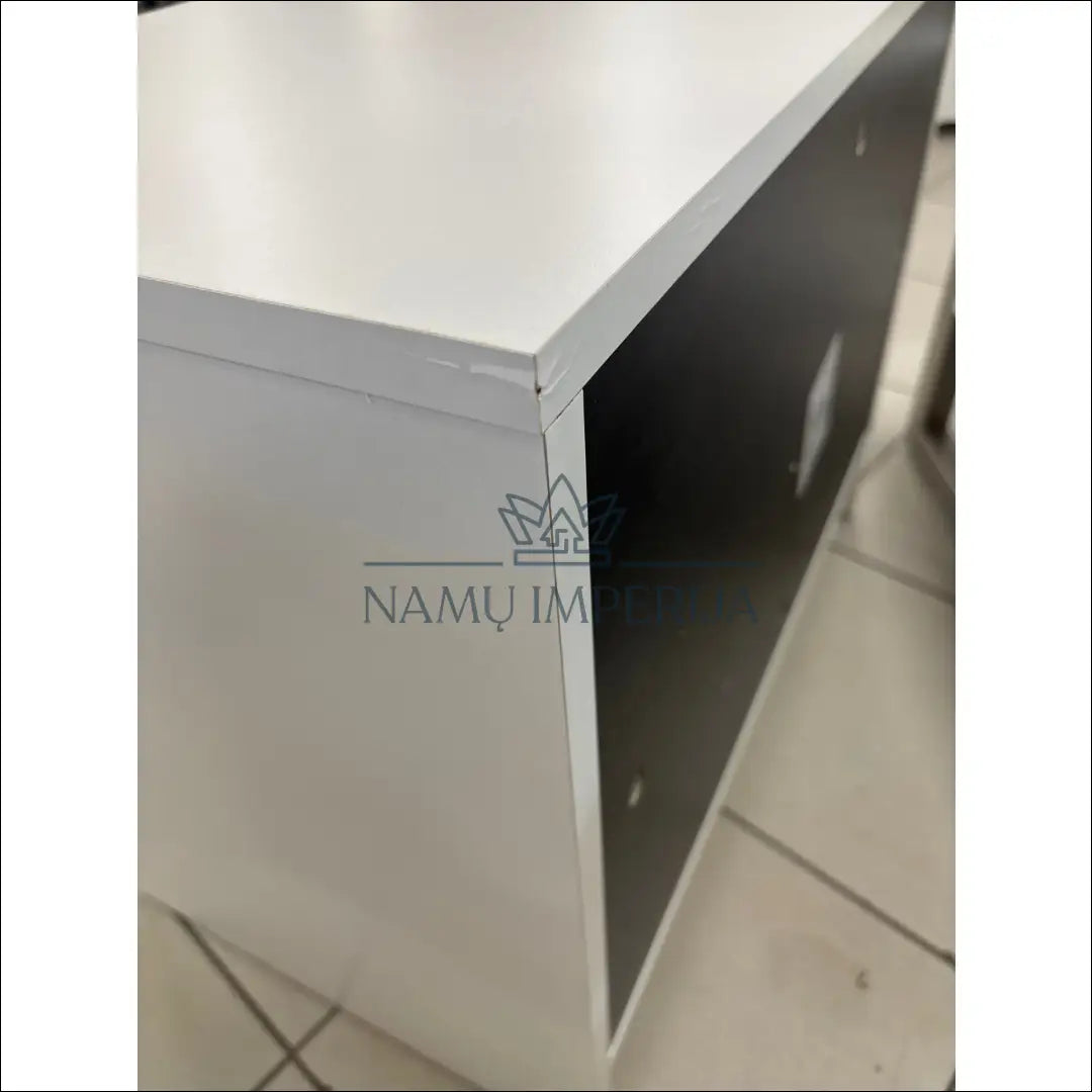 Batų spintelė KI1223 - €20 Save 75% __label:Pristatymas 1-2 d.d., color-balta, color-juoda, material-mediena, pazeistas