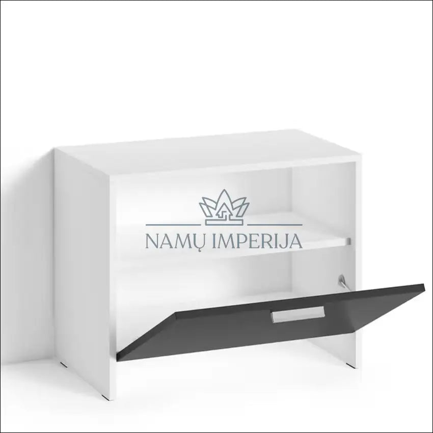 Batų spintelė KI1223 - €20 Save 75% __label:Pristatymas 1-2 d.d., color-balta, color-juoda, material-mediena, pazeistas