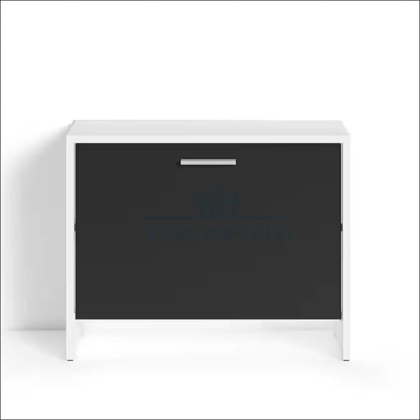 Batų spintelė KI1223 - €20 Save 75% __label:Pristatymas 1-2 d.d., color-balta, color-juoda, material-mediena, pazeistas