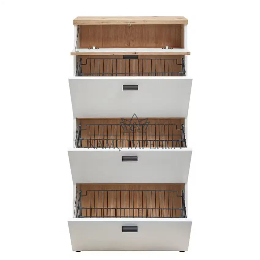 Batų spintelė KI1226 €63 Save 80% 50 100, __label:Pristatymas 1 2 d.d., color balta, ruda, material mdf €50 to €100