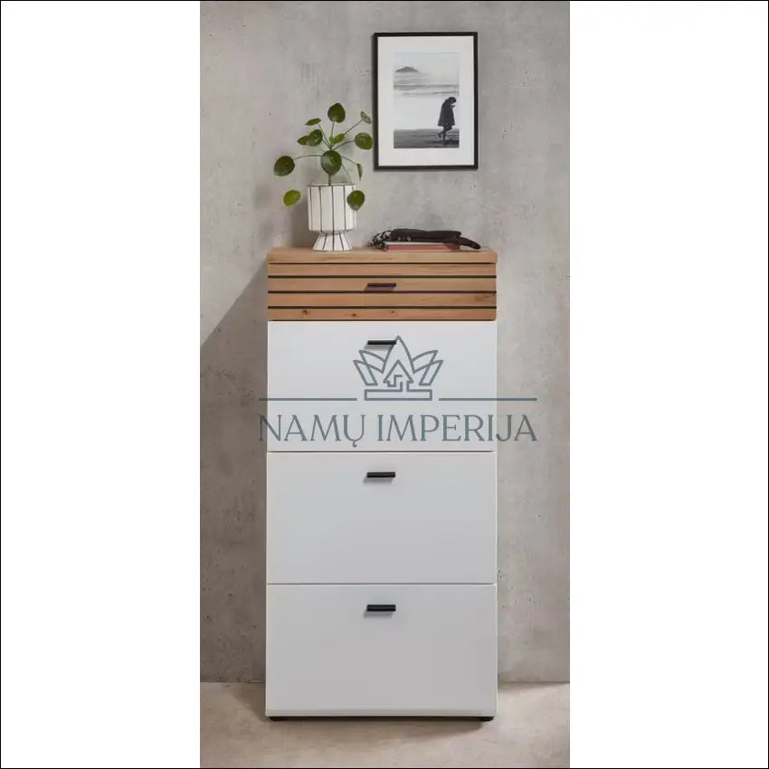 Batų spintelė KI1226 €63 Save 80% 50 100, __label:Pristatymas 1 2 d.d., color balta, ruda, material mdf €50 to €100