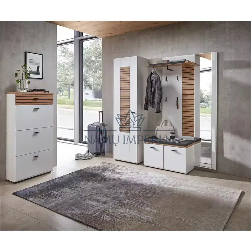 Batų spintelė KI1226 €63 Save 80% 50 100, __label:Pristatymas 1 2 d.d., color balta, ruda, material mdf €50 to €100