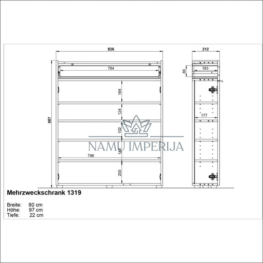 Batų spintelė KI1265 €115 Save 50% 100 200, __label:Pristatymas 1 2 d.d., batu lentyna, spintele, color pilka €100