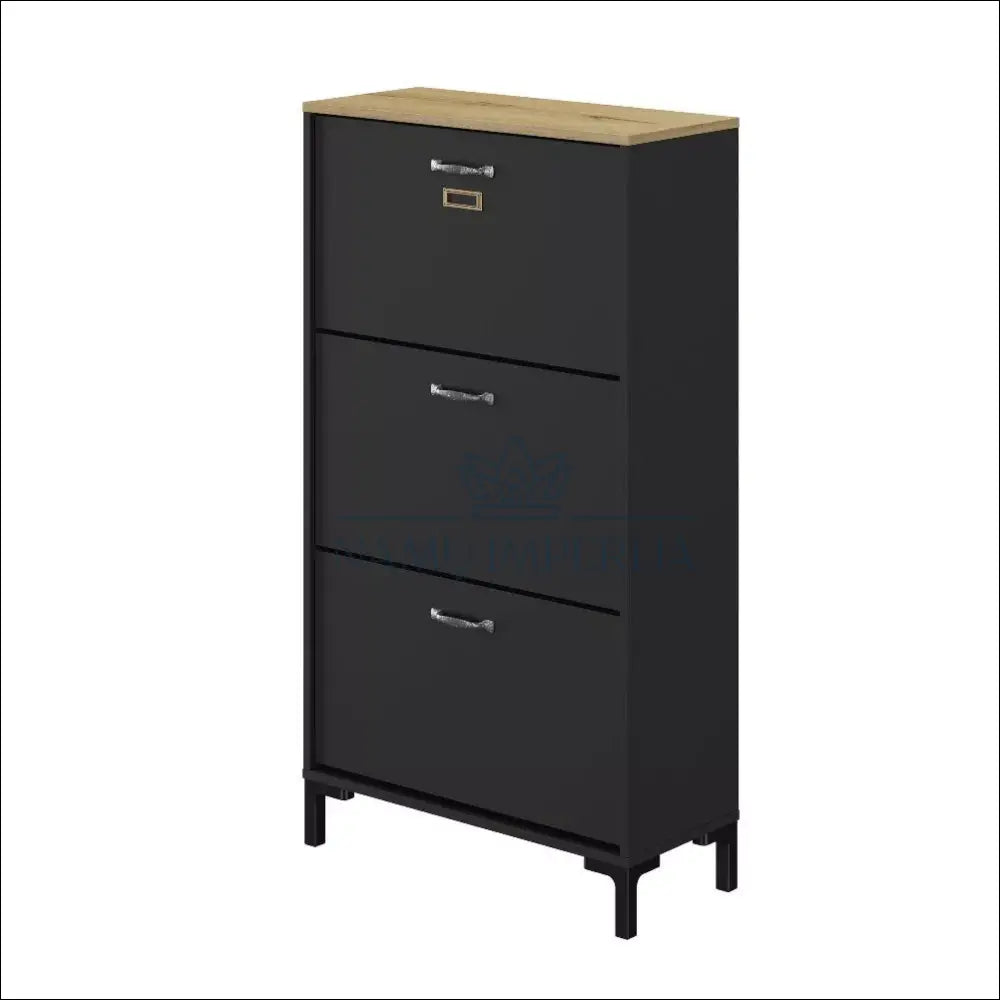 Batų spintelė KI1352 - €110 Save 50% 100-200, __label:Pristatymas 1-2 d.d., batu-lentyna, batu-spintele, color-juoda