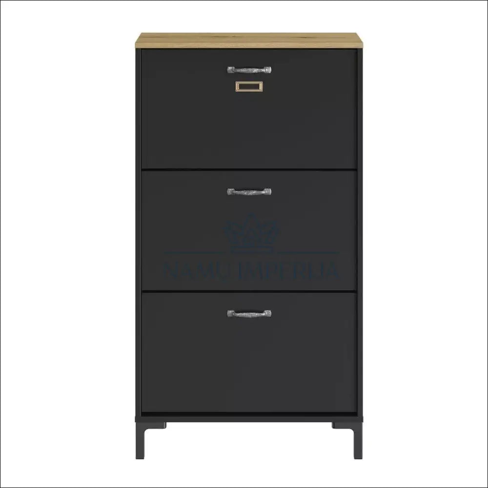 Batų spintelė KI1352 - €110 Save 50% 100-200, __label:Pristatymas 1-2 d.d., batu-lentyna, batu-spintele, color-juoda
