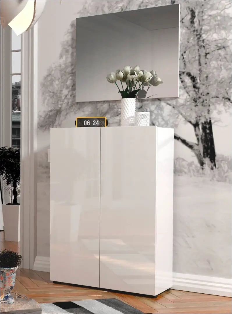 Batų spintelė KI1535 - €95 Save 50% 50-100, __label:Pristatymas 1-2 d.d., batu-lentyna, batu-spintele, color-balta €50