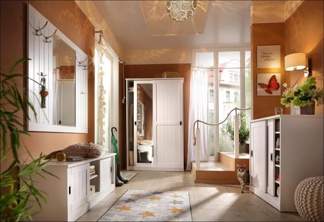 Batų spintelė KI1545 - €145 Save 50% 100-200, __label:Pristatymas 1-2 d.d., batu-lentyna, batu-spintele, color-balta