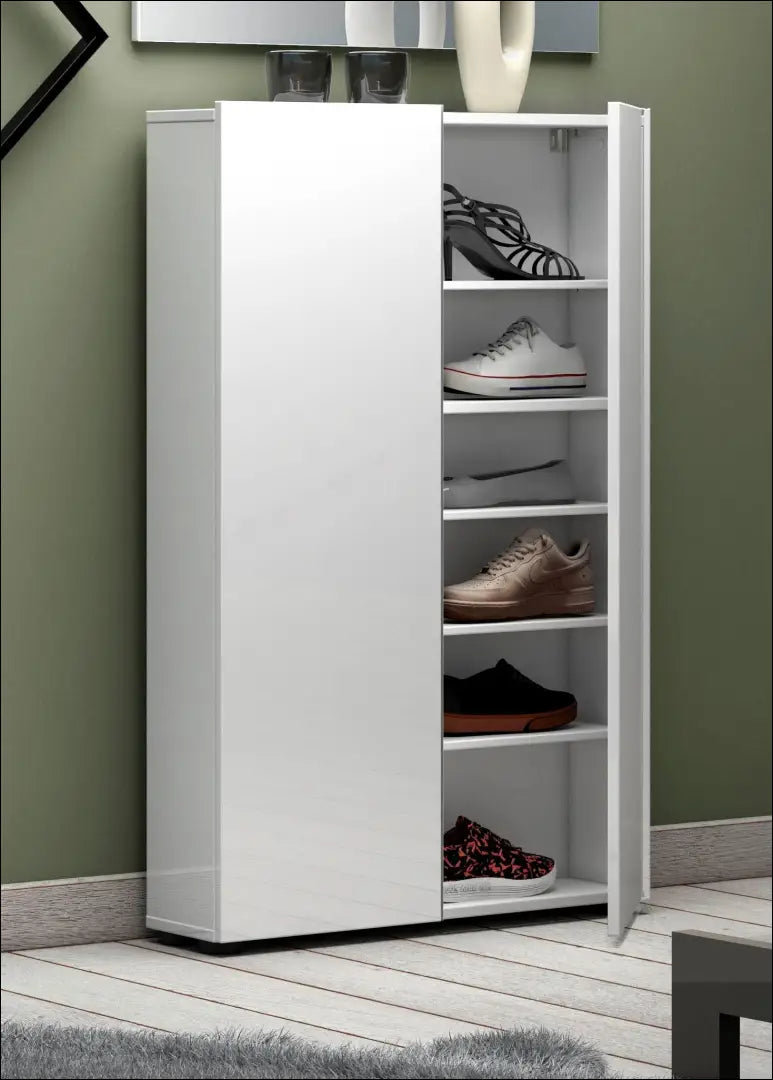 Batų spintelė KI1601 - €82 Save 50% 50-100, __label:Pristatymas 1-2 d.d., batu-lentyna, batu-spintele, color-balta €50