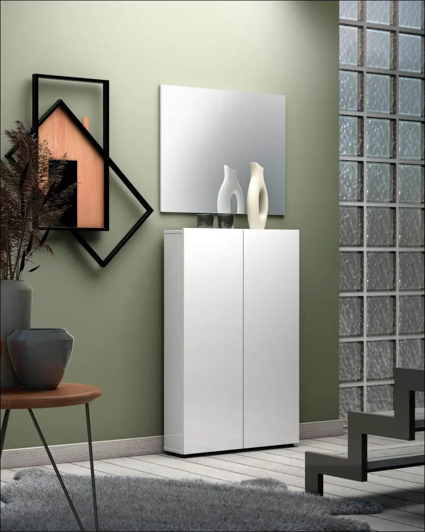 Batų spintelė KI1601 - €82 Save 50% 50-100, __label:Pristatymas 1-2 d.d., batu-lentyna, batu-spintele, color-balta €50