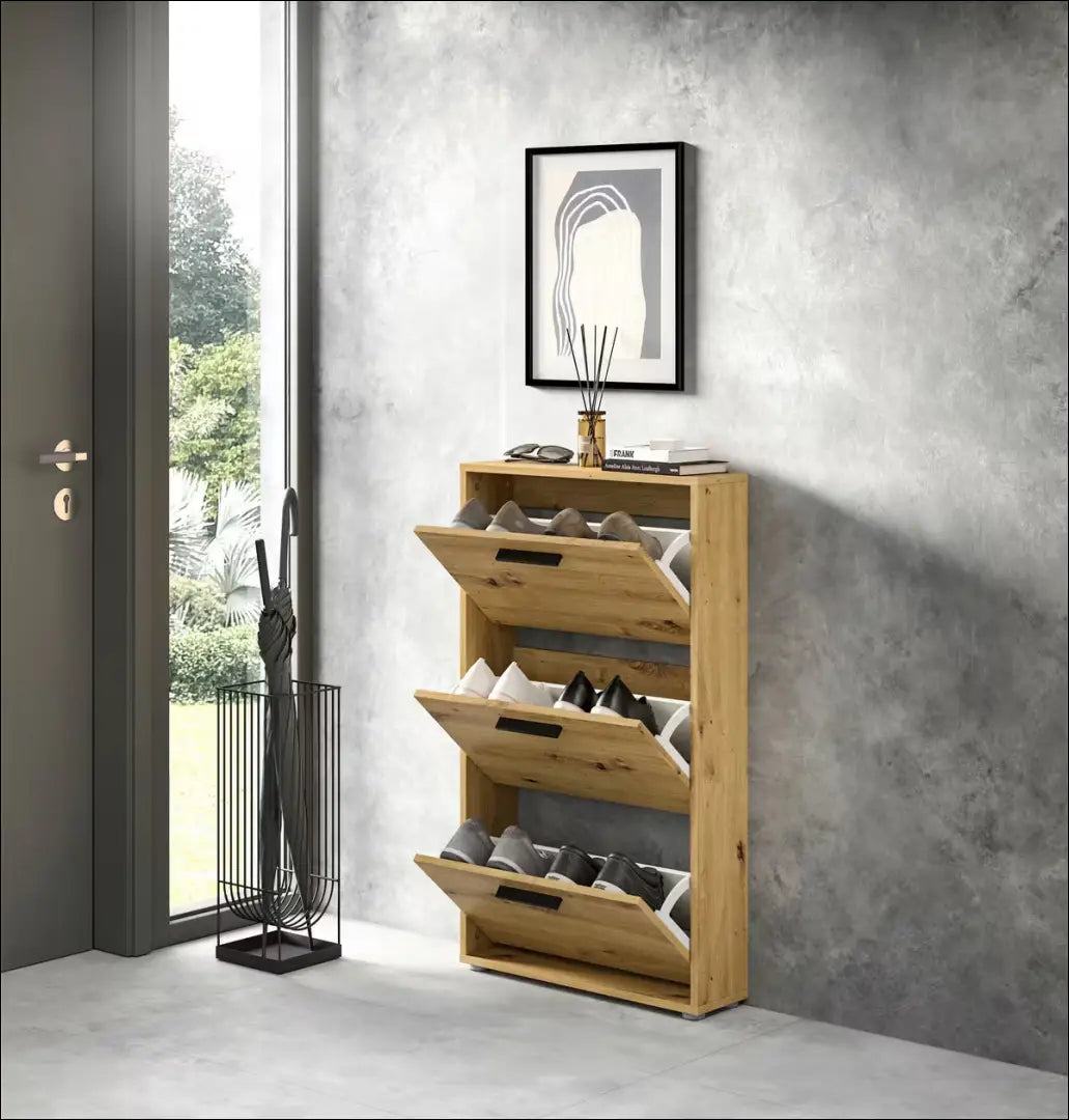 Batų spintelė KI1660 - €73 Save 50% 50-100, __label:Pristatymas 1-2 d.d., batu-lentyna, batu-spintele, color-ruda €50