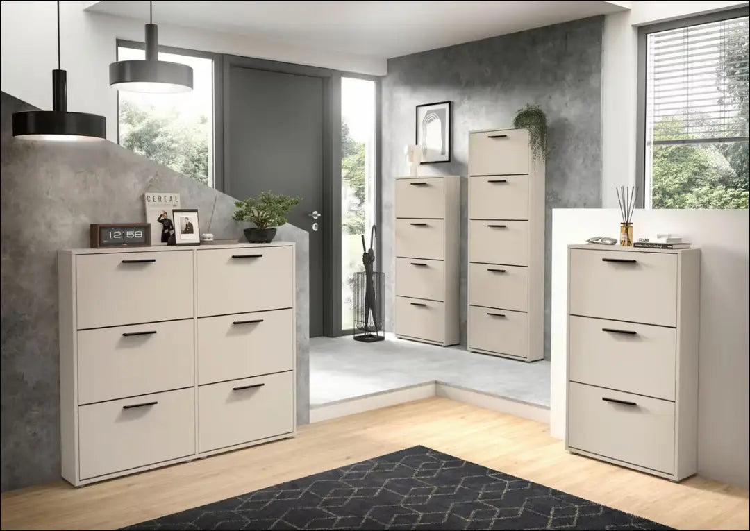 Batų spintelė KI1761 - €74 Save 50% 50-100, __label:Pristatymas 1-2 d.d., batu-lentyna, batu-spintele, color-smelio €50