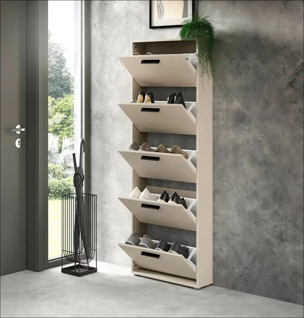 Batų spintelė KI1761 - €74 Save 50% 50-100, __label:Pristatymas 1-2 d.d., batu-lentyna, batu-spintele, color-smelio €50