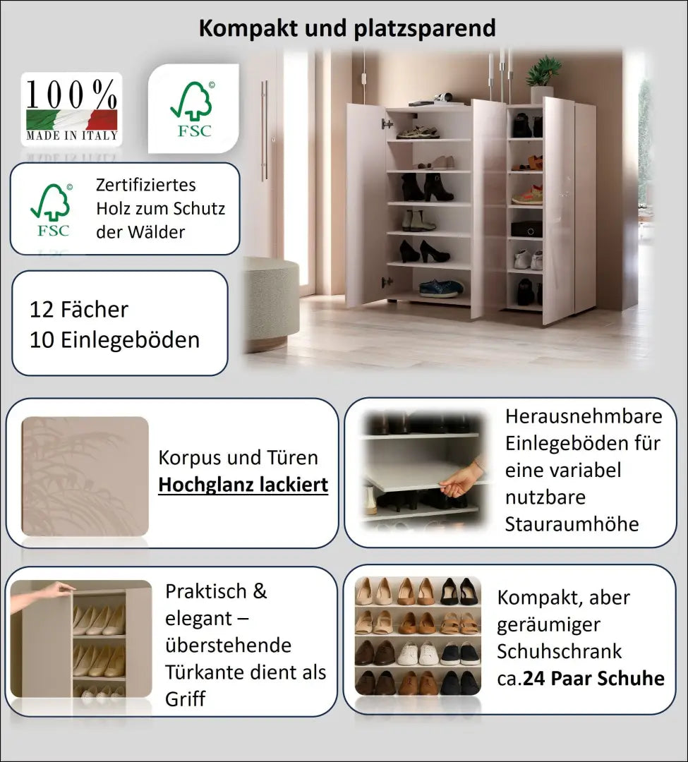 Batų spintelė KI1817 - €190 Save 50% 100-200, __label:Pristatymas 1-2 d.d., batu-lentyna, batu-spintele, color-smelio