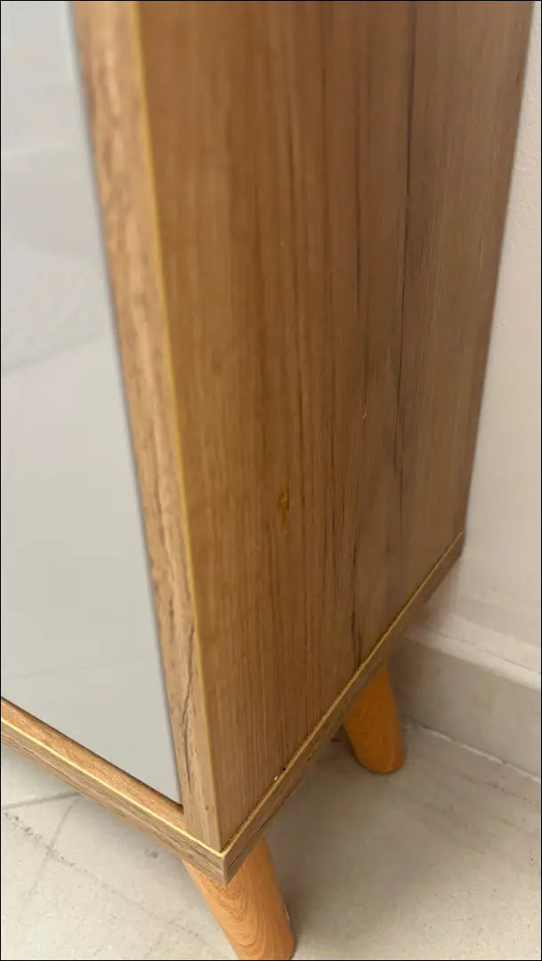 Batų spintelė KI1850 - €60 Save 65% 50-100, __label:Pristatymas 1-2 d.d., color-pilka, color-ruda, material-mdf Grožio