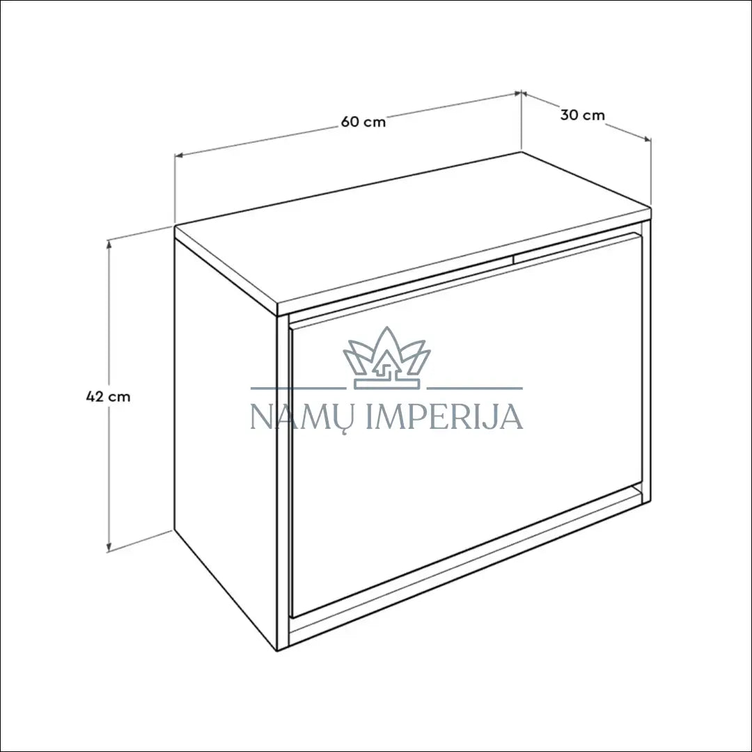 Batų spintelė KI773 - €65 Save 50% 50-100, __label:Pristatymas 1-2 d.d., batu-suoliukas, color-ruda, material-mdf